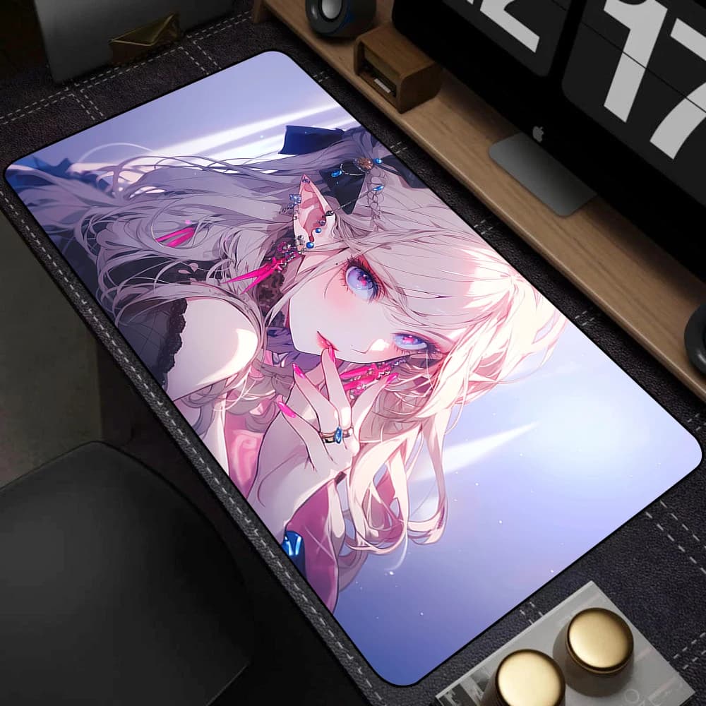 Cute Pretty Anime Girl Large Mouse Pad 400x900MM XXL Gamer Mouse Mat Office Table Mat Kawaii Cartoon Desk Pad Gaming Accessories