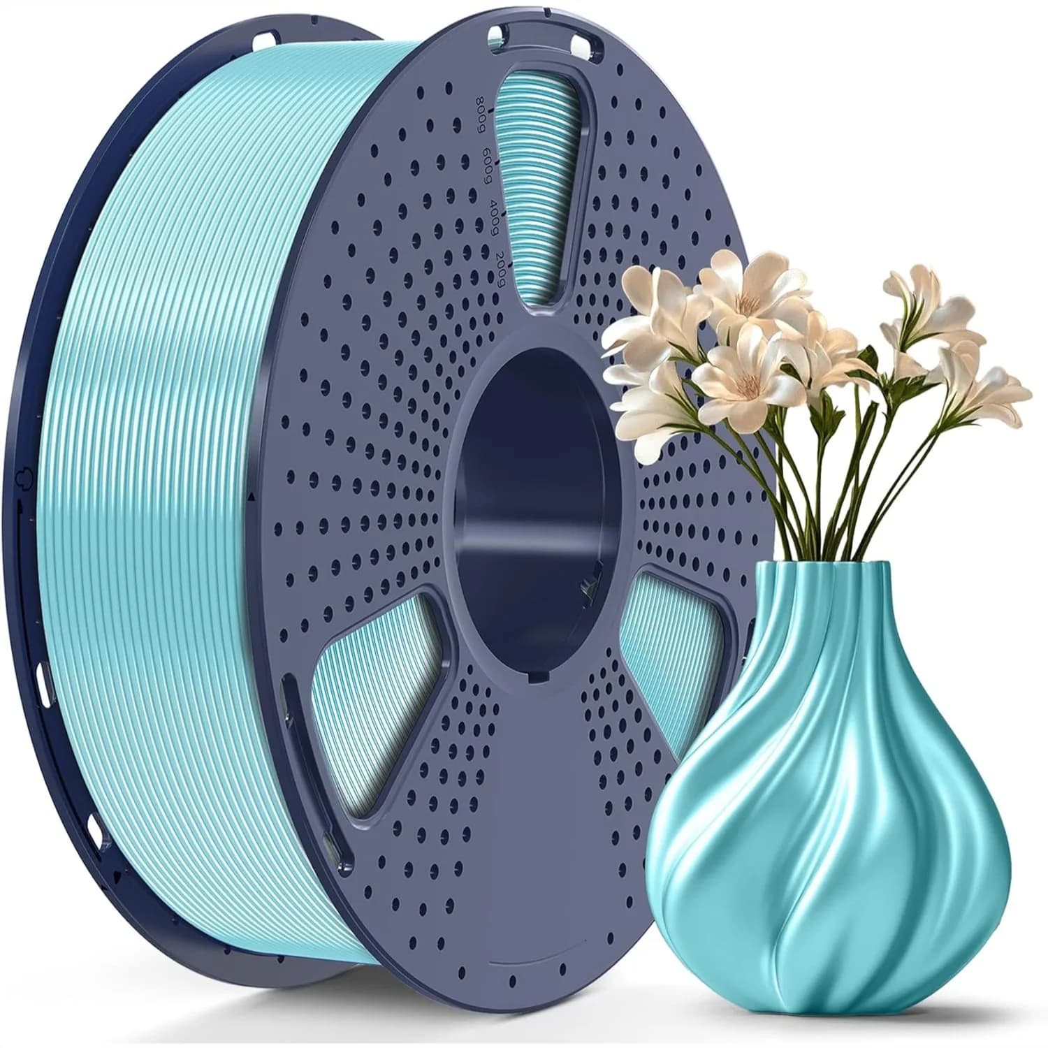 Filamento per Stampante 3D TPU 98A 1.75mm, Superficie Lucida Effetto Seta, Filamento Flessibile per Alta Resistenza agli Urti, Precisione Dimensionale +/-