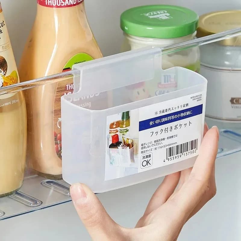 1/2/5pcs Refrigerator Side Door Storage Rack Vegetable and Fruit Storage Box Suitable for Egg Frozen Food Preservation Kitchen