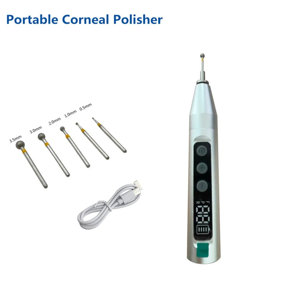 1 set oftalmico occhio portatile corneale piccolo lucidatore corneale set di lucidatura palpebra strumenti chirurgici 0-35000 giri/min