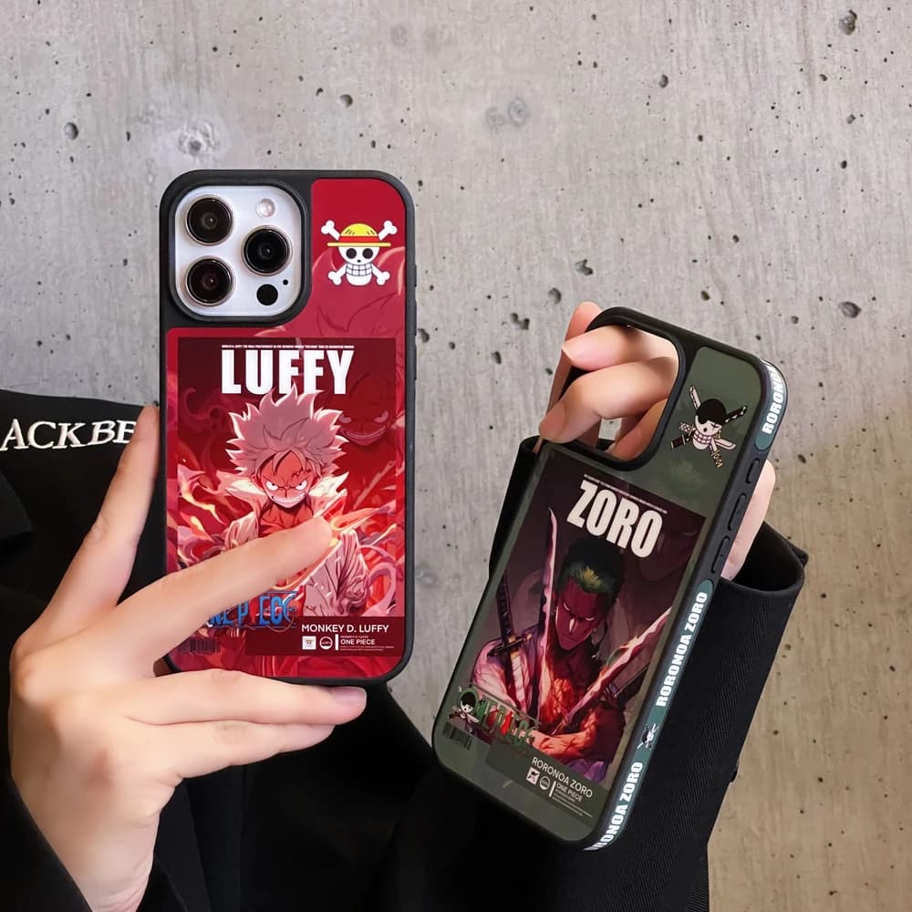 Fashion Cool Japan Anime One Piece Luffy Roronoa Zoro Phone Case For iPhone 17 16 15 14 13 Pro Max Shockproof Hard Cover
