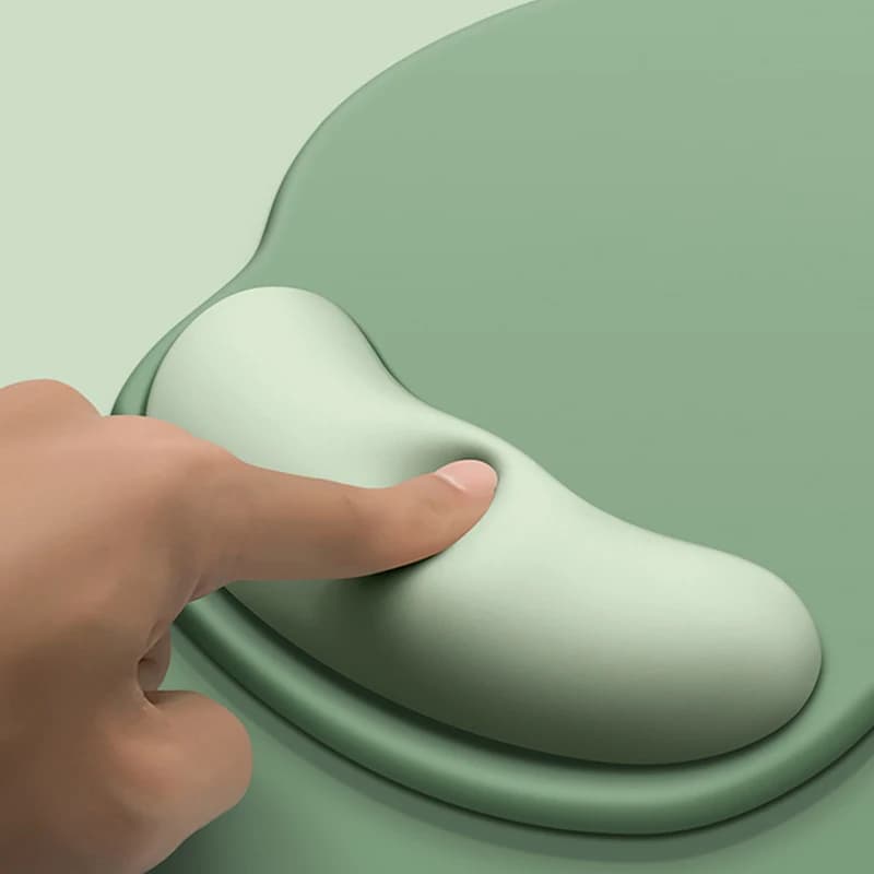 Tappetino per mouse ergonomico sfumato con supporto per il polso, comodo tappetino per mouse morbido e antiscivolo per computer portatile
