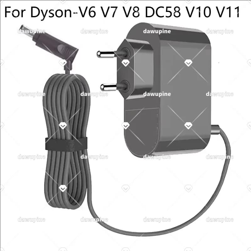 Adattatore per caricabatterie con spina UE/USA per Dyson V6 V7 V8 Aspirapolvere Sostituzione batteria agli ioni di litio Cavo di alimentazione Parti di utensili elettrici