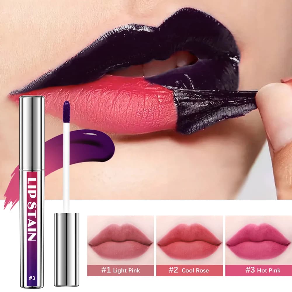 Peel Off Lip Stain Reveal Tint Long-Term Waterproof Pink Lips Transfer-proof Non-stick Cup Natural Lip Textile Women Cosmetics