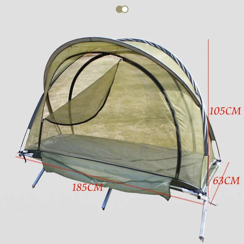 Tenda da Campeggio Pieghevole 200*120cm con Zanzariera Staccabile per Pesca e Campeggio all'Aperto