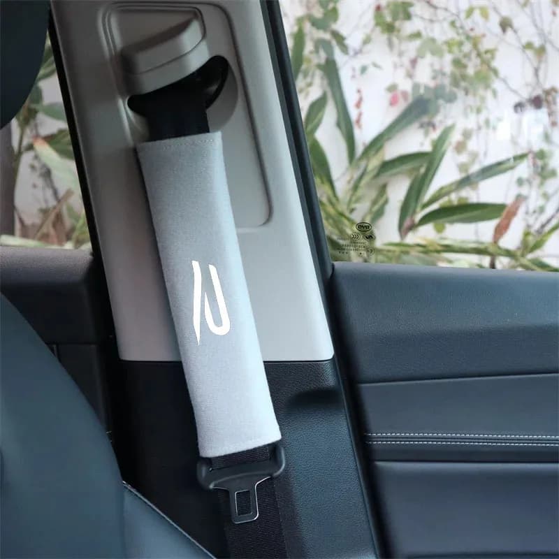 2 Pieces Covers Safety Belts for Cars, Wheel Cover, for Volkswagen VW GTI Rline R Polo Golf Passat Magotan Jetta