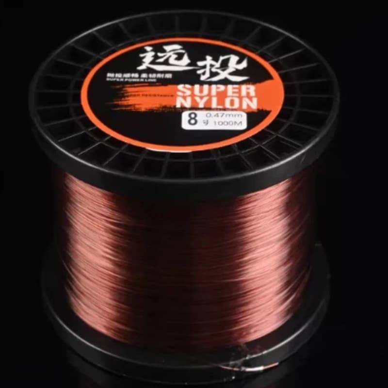 Lenza da Pesca in Nylon per Acqua Salata, Super Liscia, per Surf Casting, Pesca alla Carpa e Grandi Prede, Lenza per Reti da Pesca