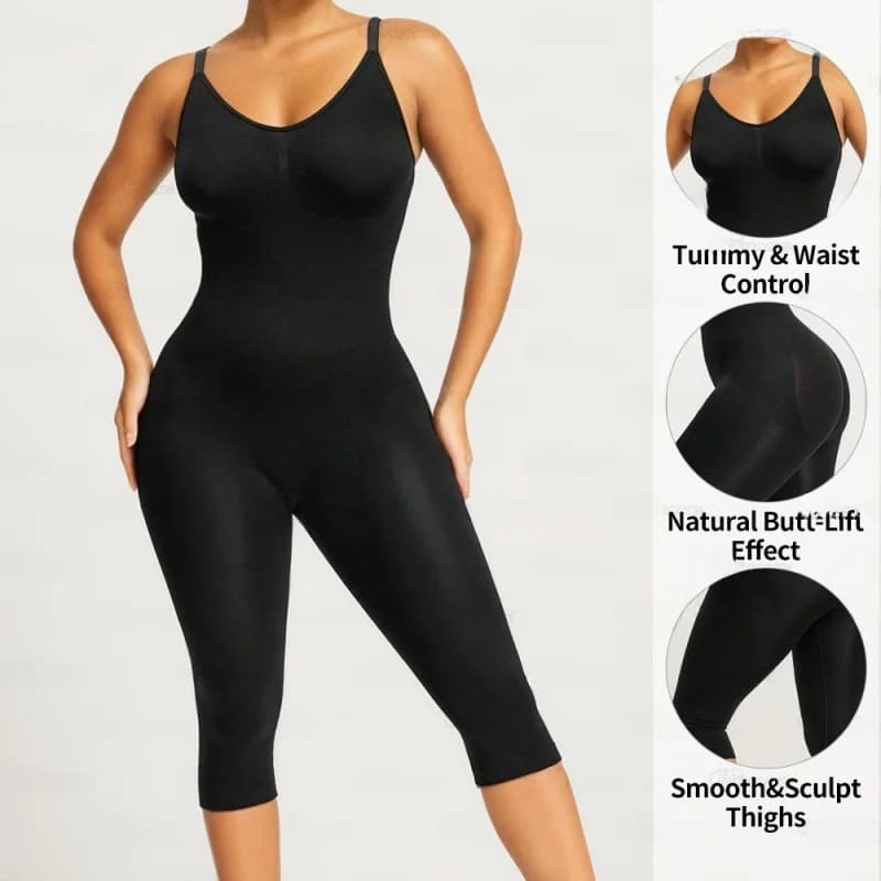 Leggings Modellanti Senza Cuciture a Vita Alta, Intimo Contenitivo Effetto Push-Up per Donna