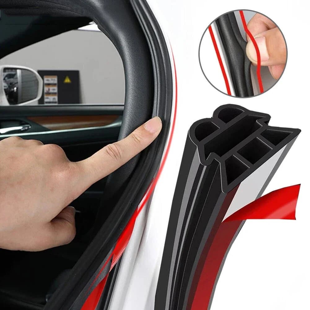 Striscia Sigillante a 3 Strati per Porte Auto, Isolamento Acustico, Guarnizione Impermeabile, Accessori Auto, Strisce in Gomma da 5M