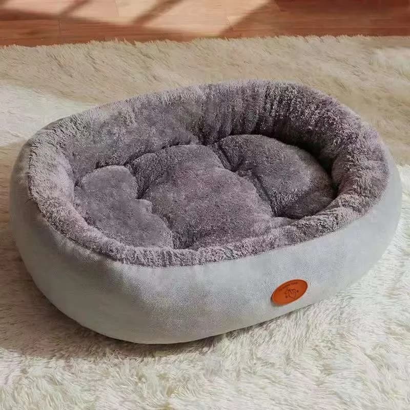Nido per cani Nido ovale per animali domestici Nido fresco estivo Letto per cani Nido per cani di taglia media Nido per gatti caldo invernale