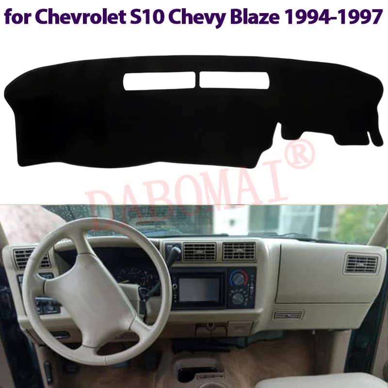 Copertura Parasole per Cruscotto Chevrolet S10 Chevy Blaze GMC Jimmy Sonoma 1994-1997, Tappetino Anti-UV Antiscivolo