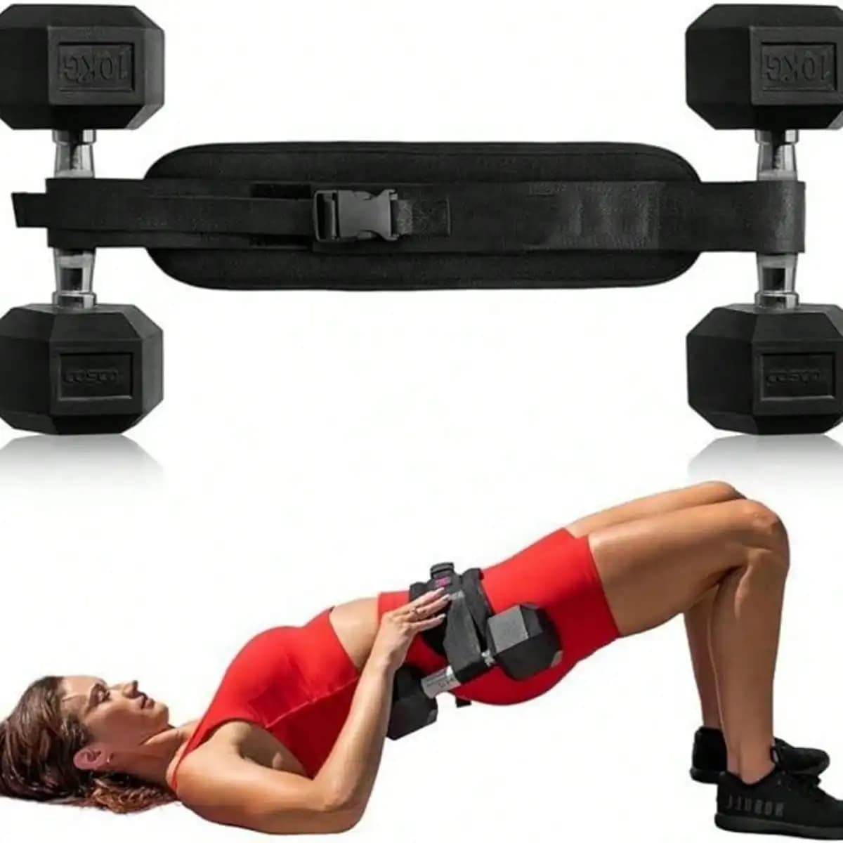 Fitness Hip Thrust Bar Pad Weight Lifting Belt For Men Women, Soft Cushioned Barbell Pad For Glute Shaping Workout, Multipurpose Training Accessory For Squat Lunges Plank Dip, Portable Durable Cordura Nylon Gym Equipment For Home Gym Travel Use