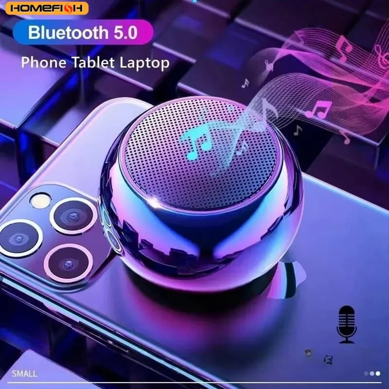 Altoparlante Bluetooth senza fili portatile piccolo acciaio pistola metallo pesante Stereo Surround Subwoofer esterno Mini Bluetooth piccolo altoparlante