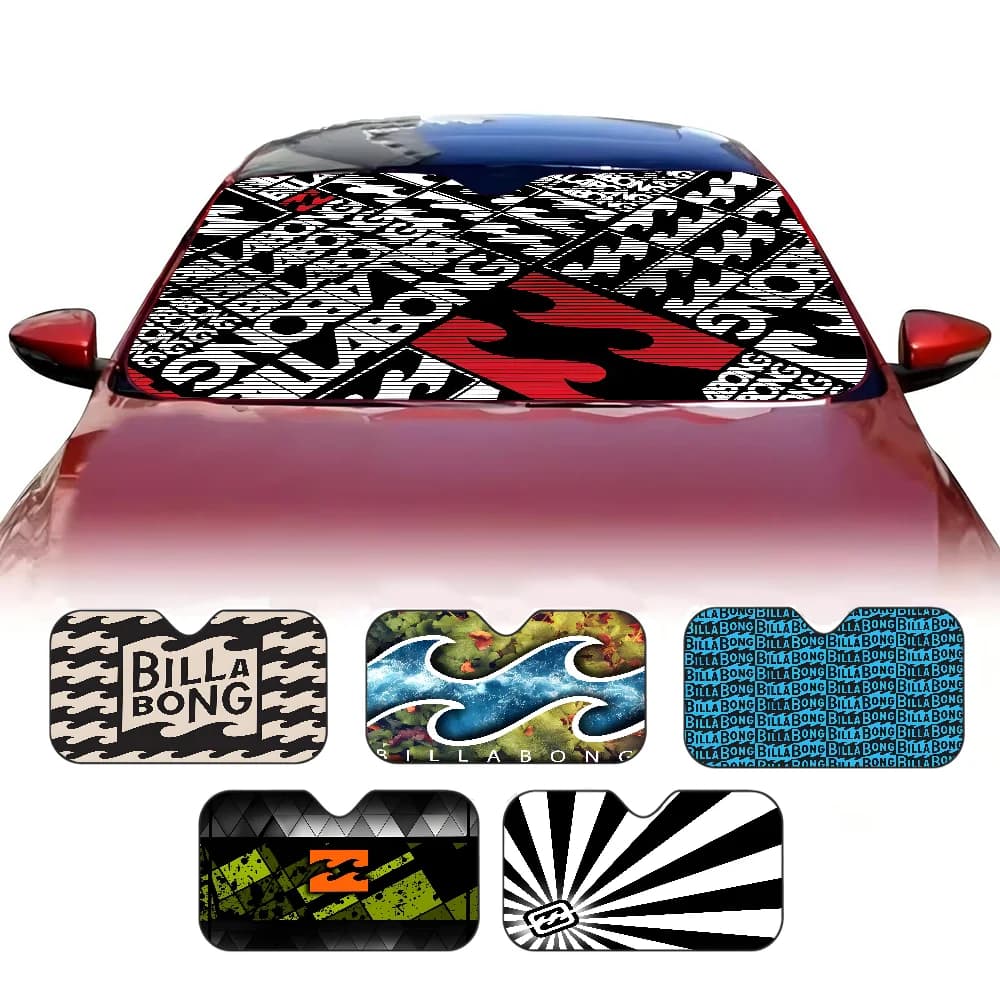 Laumango Billabongs Cartoon Foil per finestre Parabrezza riscaldato Parasole per finestrino anteriore per auto Visiera per auto Strumenti di protezione solare Nuovo