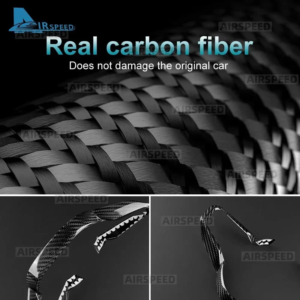 For BMW X3 G45 2025 2026 X1 U11 5 7 Series G60 G70 Real Hard Carbon Fiber Car Steering Wheel Cover Trim Interior Accessories