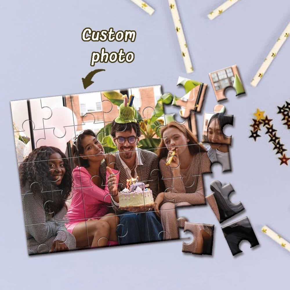 DIY custom puzzle, Customize wooden photo puzzle, Unique gifts for family and friends