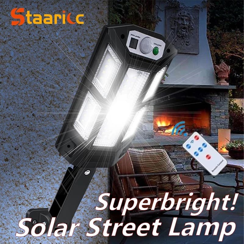 Luci Solari da Esterno Super Luminose con Sensore di Movimento, Lampada LED da Parete Impermeabile, Illuminazione di Sicurezza per Giardino, Patio, Porta del Garage