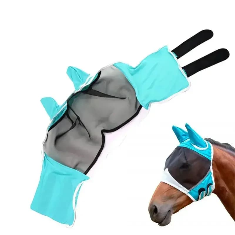 Mask for horse flies supplies Anti-uv ergonomics Pet Summer Eye Shield Anti Mosquito Ear half face Mesh Fly Cover protective