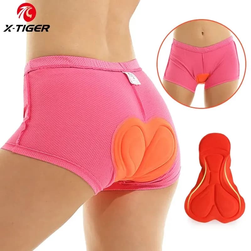 X-TIGER cycling underwear 3D padded shockproof Mountain MTB bike riding shorts Sport intimate pantyhose women shorts