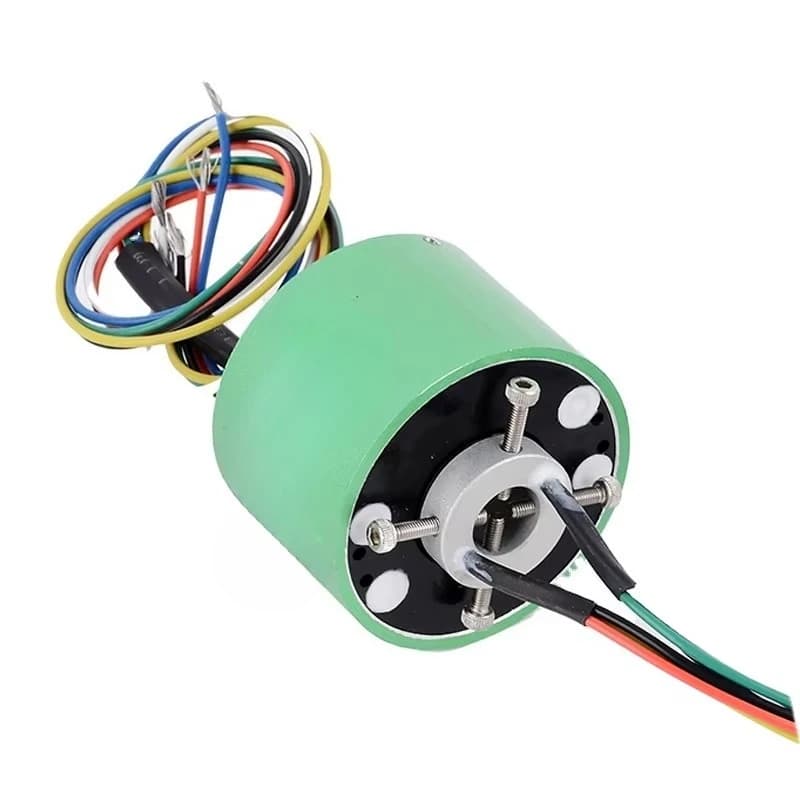 Electric rotary connector 12 wires 10A/2A for hole size 12,7 mm external diameter 56 mm custom collar ring not standard