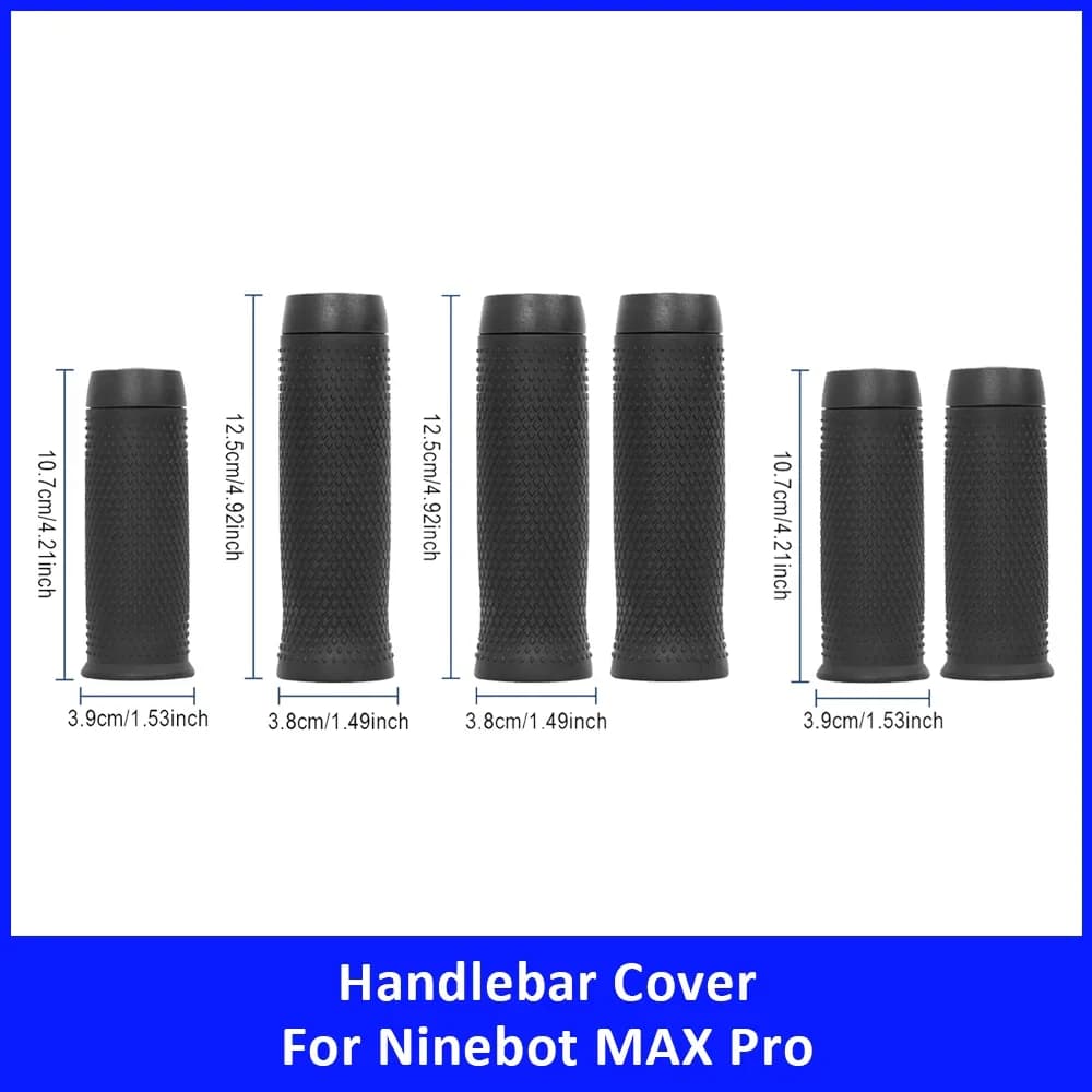 Rubber Anti-slip Handlebar Grip for Ninebot Max Pro Electric Scooter Silicone Handlebar Cover Handle Grip Cover Replacement Part