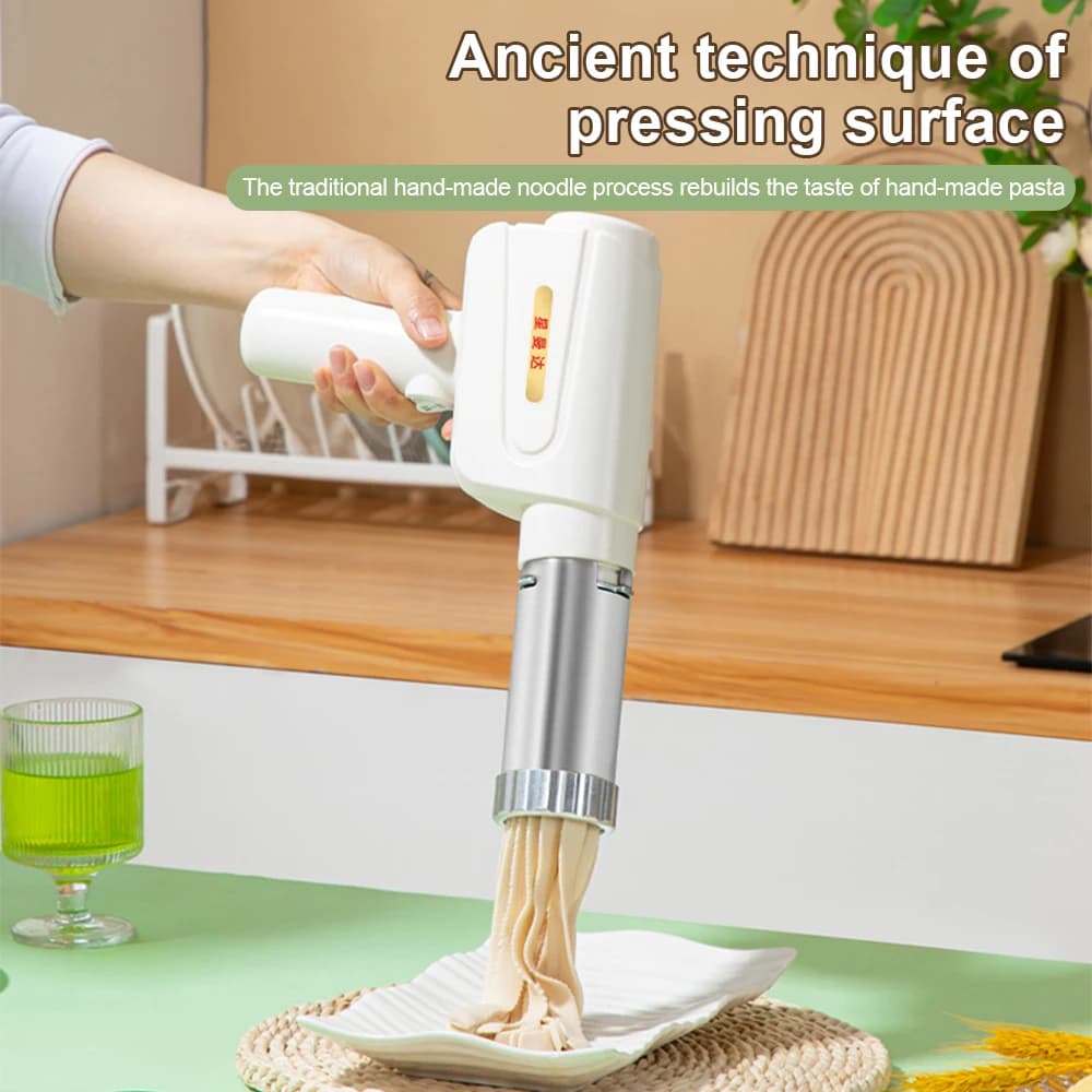 Macchina per la produzione di pasta automatica Macchina per noodle elettrica portatile Macchina per spaghetti portatile senza fili 5 in 1