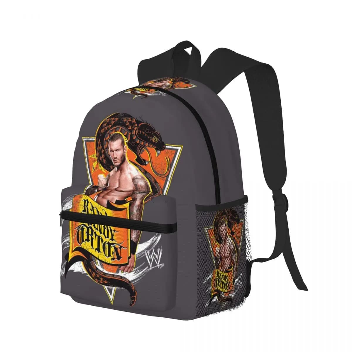 Lottatore professionista Randy Orton Zaino per studenti Borsa da scuola Zaino da trekking per borse a tracolla per libri alla moda per ragazzi e ragazze