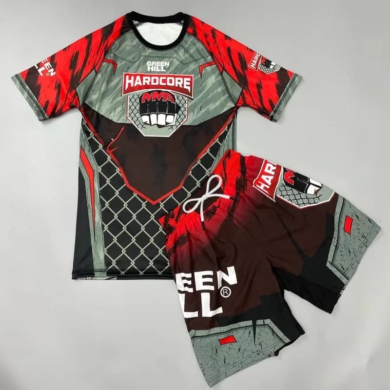 2026 Brand New Quick-Drying Breathable Jiu-Jitsu Training Suit Fitness Sportswear Unisex Short-Sleeve + Shorts Set (2-Piece Set)