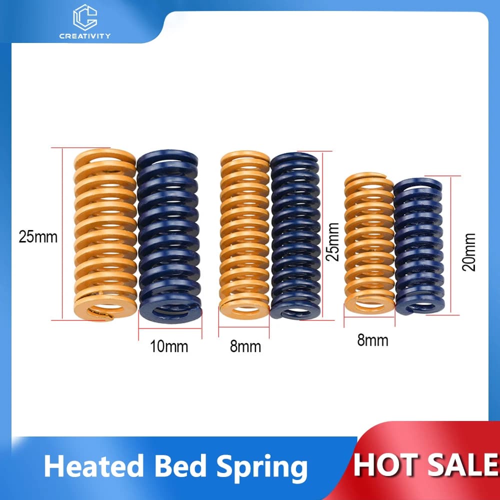 4/10PC Stampante 3D Letto riscaldato Kit molla Testa di livellamento Molla Stabile Livello di collegamento inferiore per Ender 3/3 Pro / 3 V2