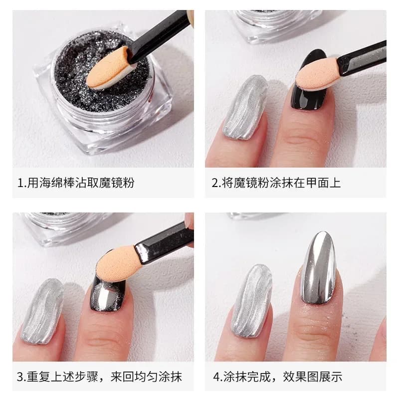 10/30/50/200/500/1000pcs Makeup Manicure Tool Multifunctional Portable eyeshadow Brush Ended Brush Sponge Powder Nail Art Double
