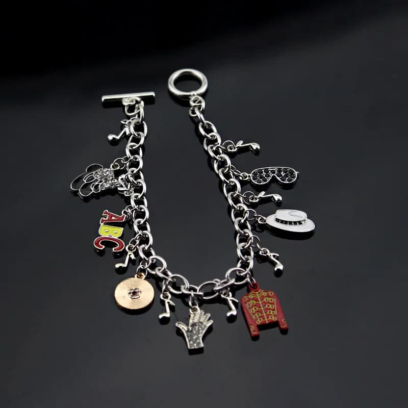 Michael Jackson Music Charm Bracelet New Arrival Infinity Bracelet Love Trendy Singer Bracelets For Fans Gifts Dropshipping