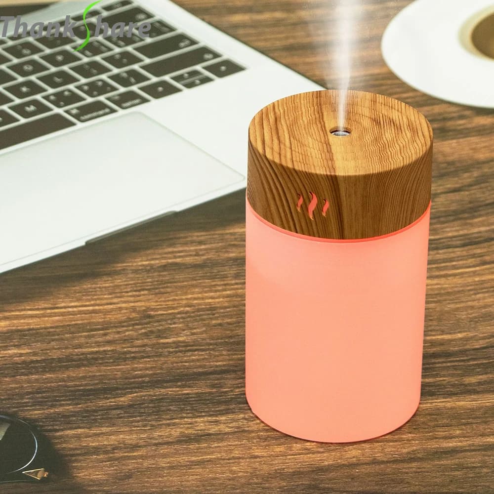 260ml USB vaso ad ultrasuoni diffusore di aromi Cool Mist Maker umidificatore d'aria per auto profumo essenziale purificatore di olio casa intelligente