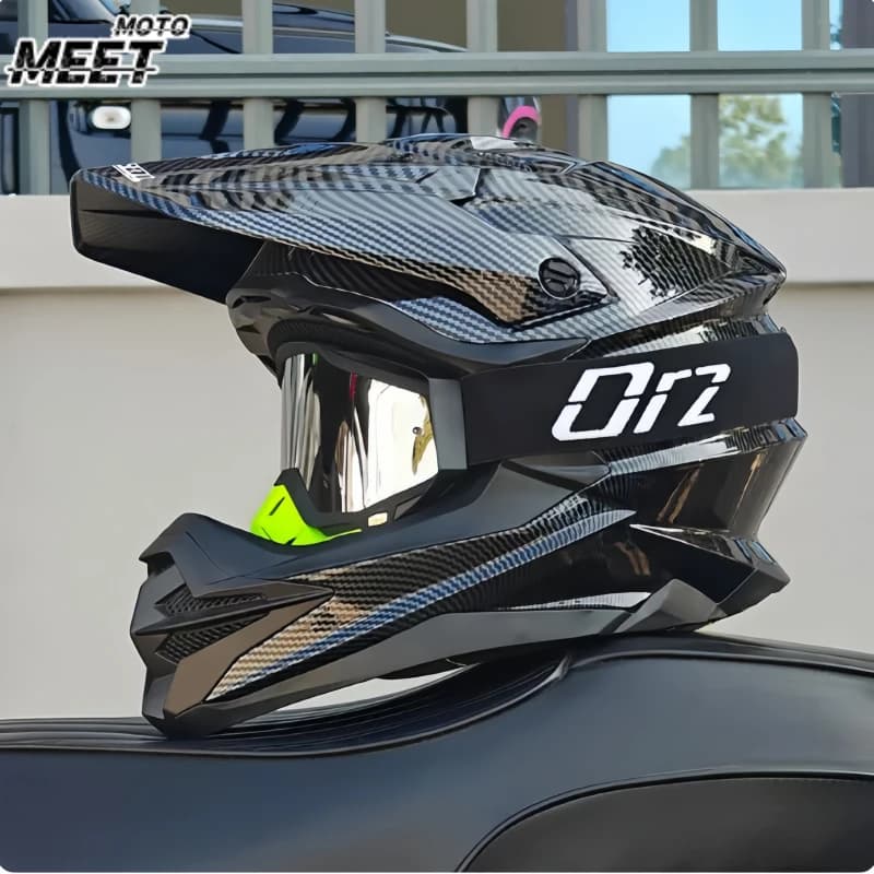 High-Quality Offroad Motorcycle Helmet, ATV DH Mountain Bike Full Face Helmet, DOT-Certified for Trail Racing and Riding