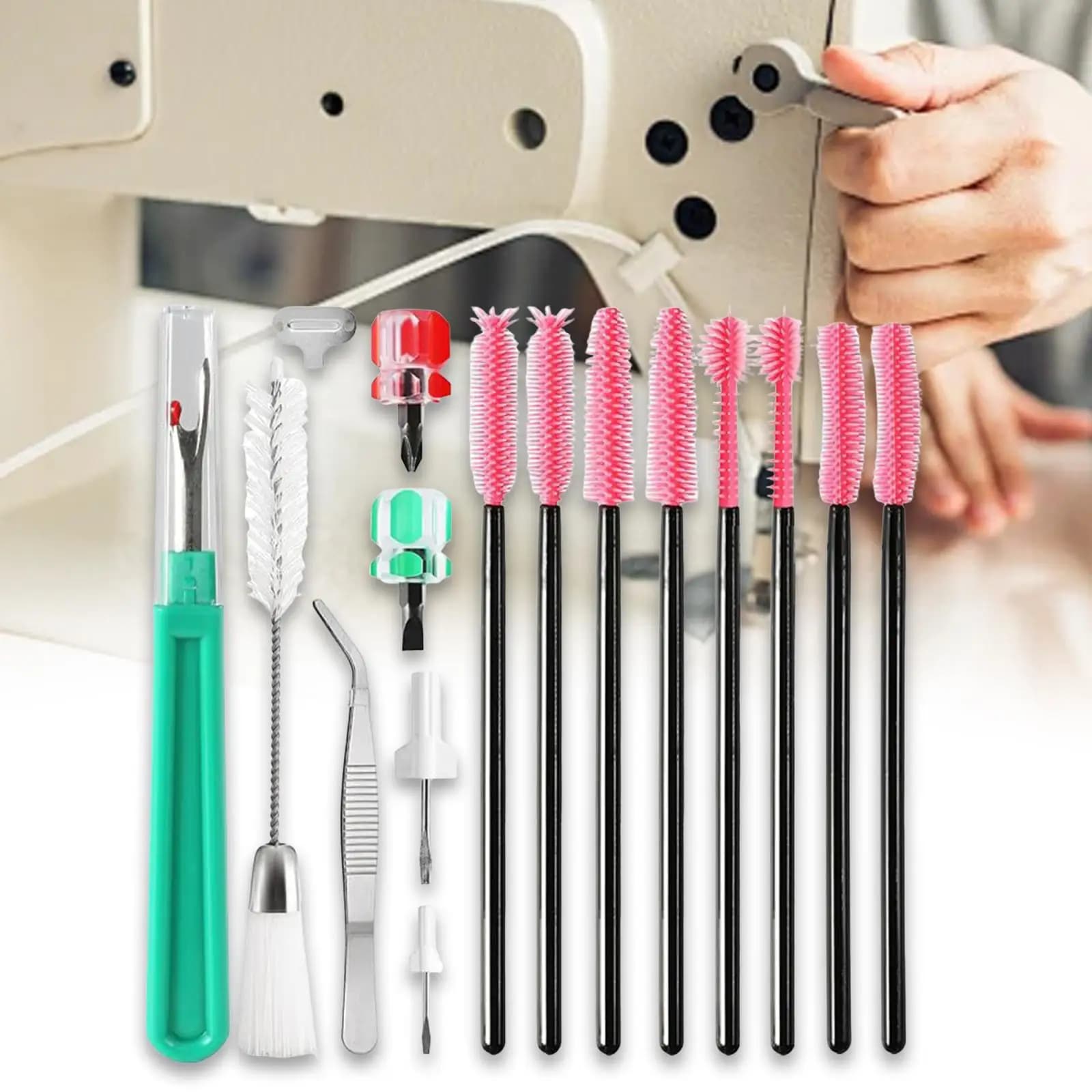 Sewing Machine Cleaning Kit Parts Equipment Screwdrivers Repairing Tools for Household Daily Use Professional Supplies Cleaning