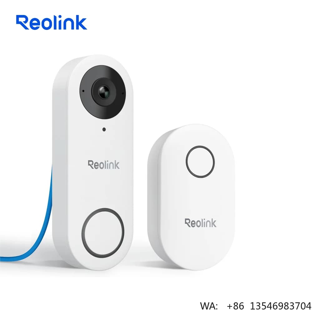 Videocitofono Reolink 2K PoE con Angolo Diagonale di 180 Gradi, Rapporto d'Aspetto 3:4, Comunicazione Bidirezionale, Sicurezza IP per Esterni con Chime V2