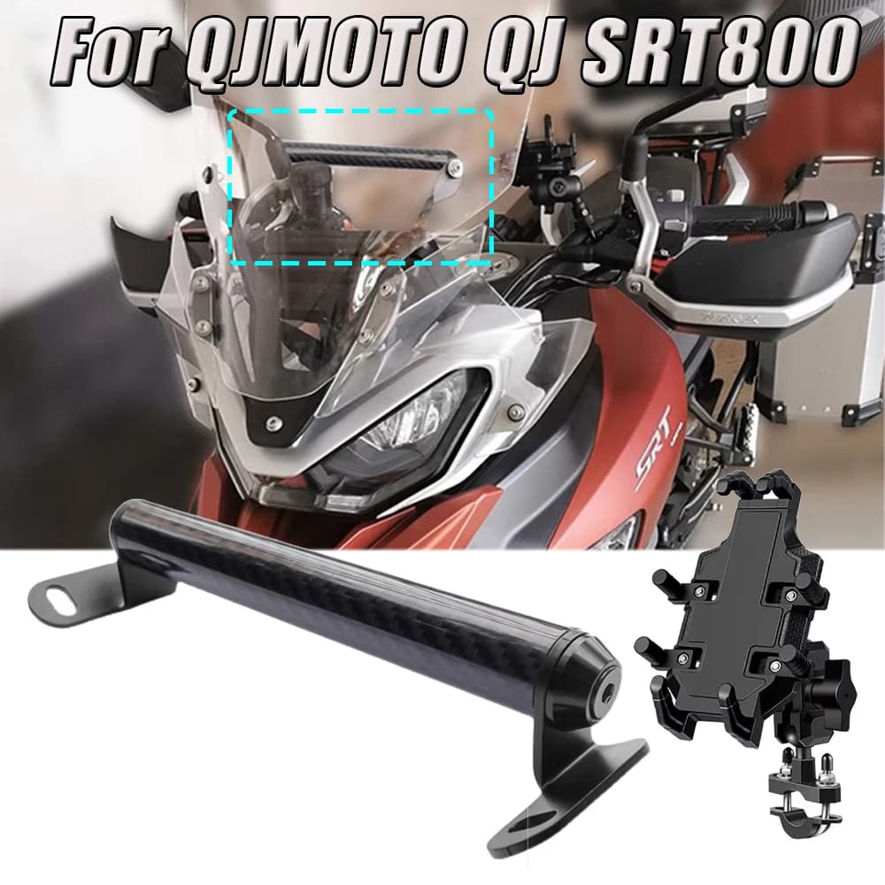Per QJMOTO QJ SRT800 SRT800X SRT 800 Supporto per telefono per moto Staffa di navigazione Supporto per smartphone GPS