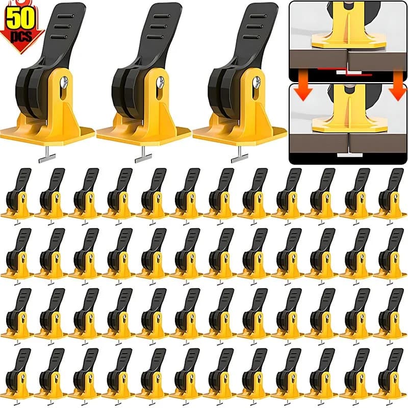 Distanziatori di livellamento per piastrelle in ceramica Clip Kit sistema di livellamento in porcellana riutilizzabile per la posa di piastrelle Strumenti di costruzione per il fissaggio delle pareti