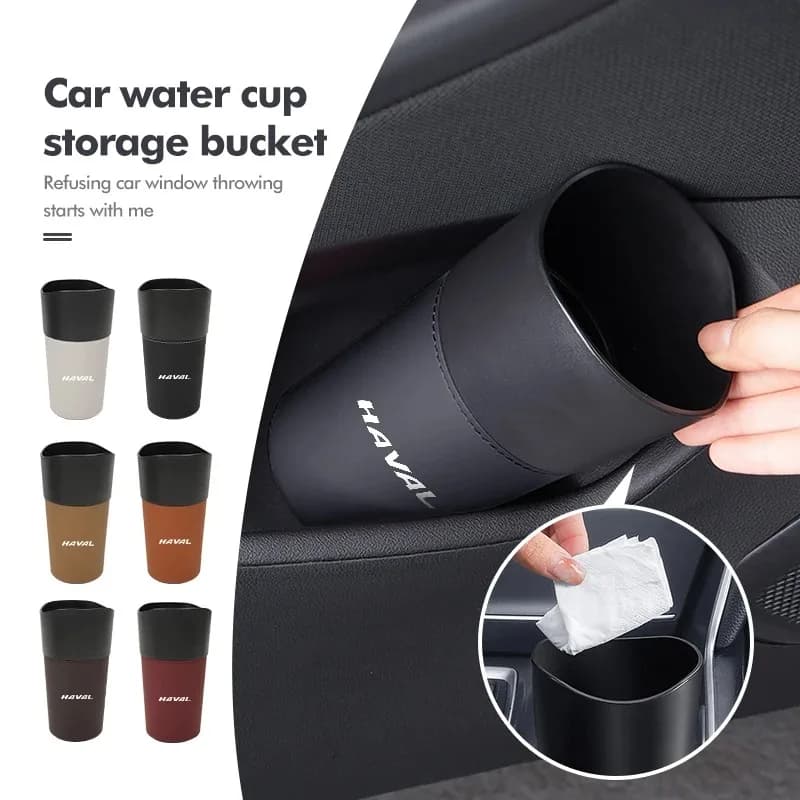 Car Door Trash Can Storage Box Cup Holder Umbrella Holder Waterproof For Haval Jolion H6 M6 Dargo Raptor F7 H7 H9