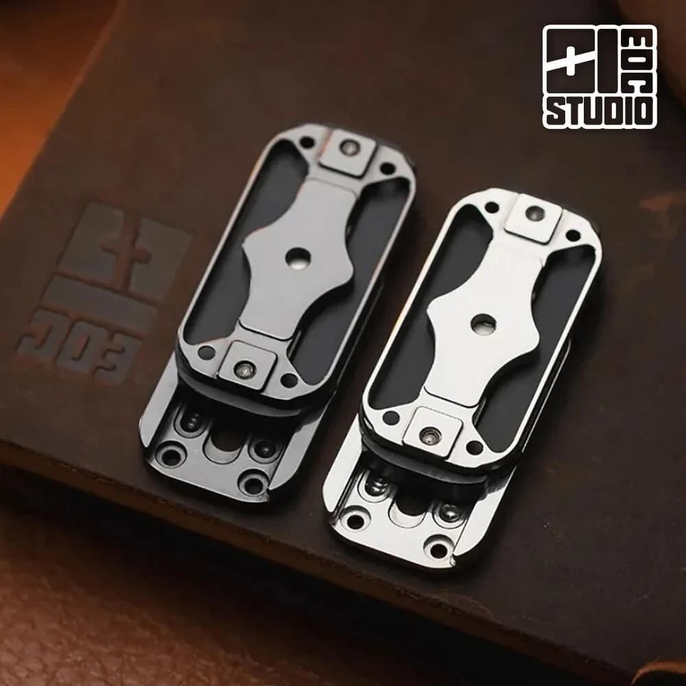 01EDC Slider Antistress Ultra Sottile 2.0, Giocattolo per Adulti in Acciaio Inossidabile al Zirconio