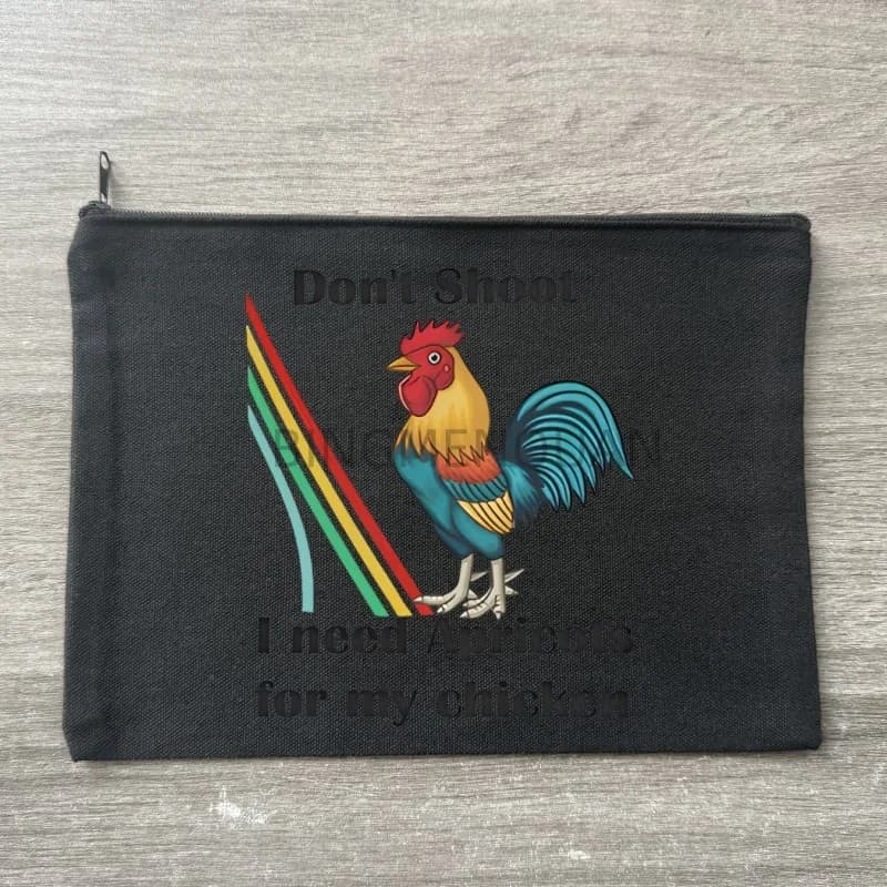 Borsa per cosmetici nera Arc Raiders, borsa per il trucco da donna, borsa per articoli da toeletta Kawaii, organizer da viaggio in tela, pochette con cerniera, borsa a mano