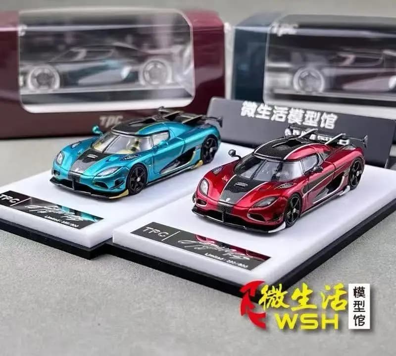 Modellino Auto in Scala 1/64 TPC Agera RS, Collezione Completa in Metallo Pressofuso, Pronto per la Consegna