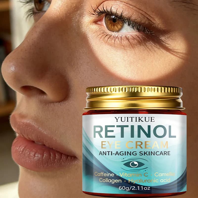 YUITIKUE Cream Contour Eyes to Retinol Anti-Eta - 60g with Caffeine, Vitamin C and Collagen to Levigate the Rugs and Hydrate the Contourin Skin Eyes