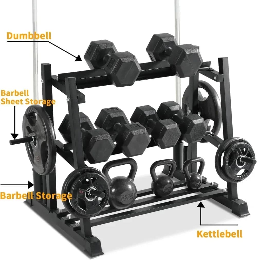 - Handlebar RackSet for dumbbells with rack support, weight holder for home gym, weight holder for handlebars, kettlebell