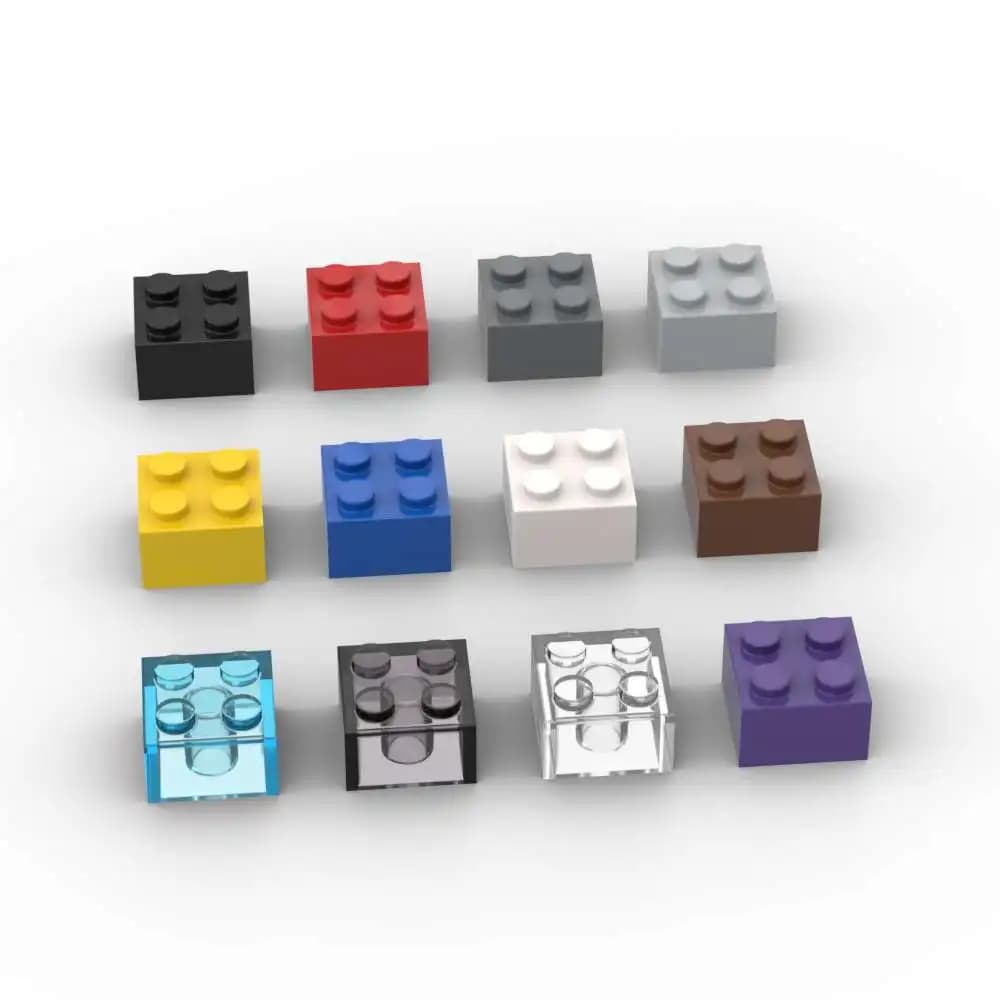 MOC 10PCS 3003 2x2 Building Blocks High-Tech House Castle Bricks Educational Particle Puzzle Idea Toy bambini compleanno Kid Gift