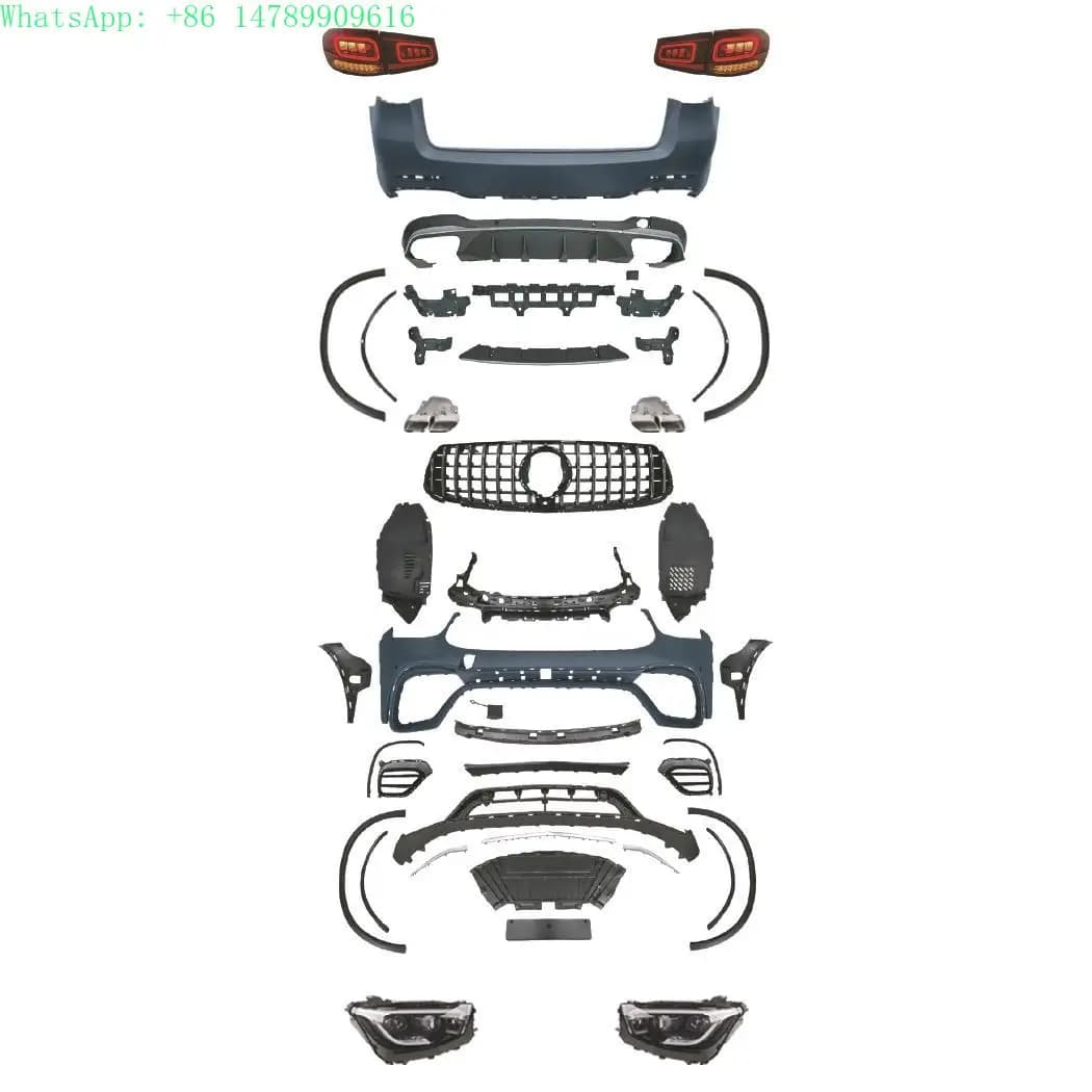 OLD Upgrade NEW Car Bumpers for GLC SUV X253 Facelift GLC63S Body Kit Grille Wheel Arch Diffuser Headlights Tailli