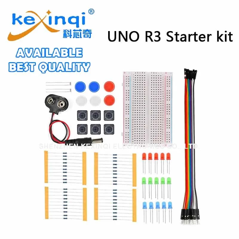 Kit Elettronico per Principianti DIY per Scheda Arduino UNO R3, Elettronica Programmabile per Ingegneria e Educazione alla Codifica