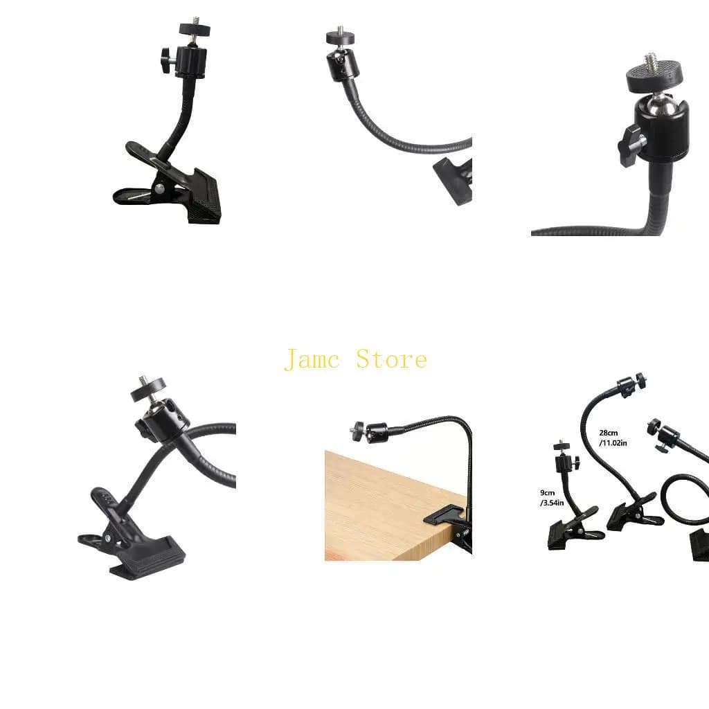 LX0B Strong Adjustable Gooseneck Holder For Webcam Security Camera Equipment Mount