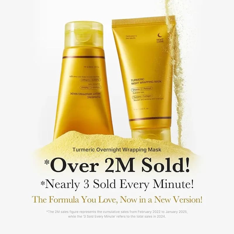 Moisturizing and nutritious face serum Curcuma night wrapping mask collagen firming mask with vitamin C