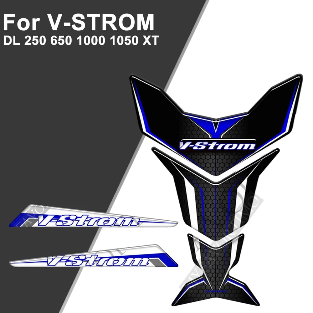 Per Suzuki V STROM VSTROM DL 1000 250 650 1050 XT Moto Rilievo del Carro Armato Della Protezione Adesivi Decalcomanie 2016 2017 2018 2019 2020 2021