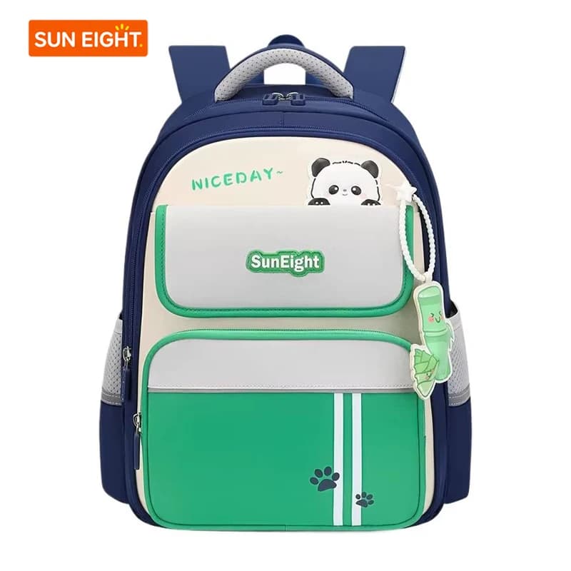 Sun Eight School Backpack, Lightweight Pressure Relief Large Capacity Cute Rucksack